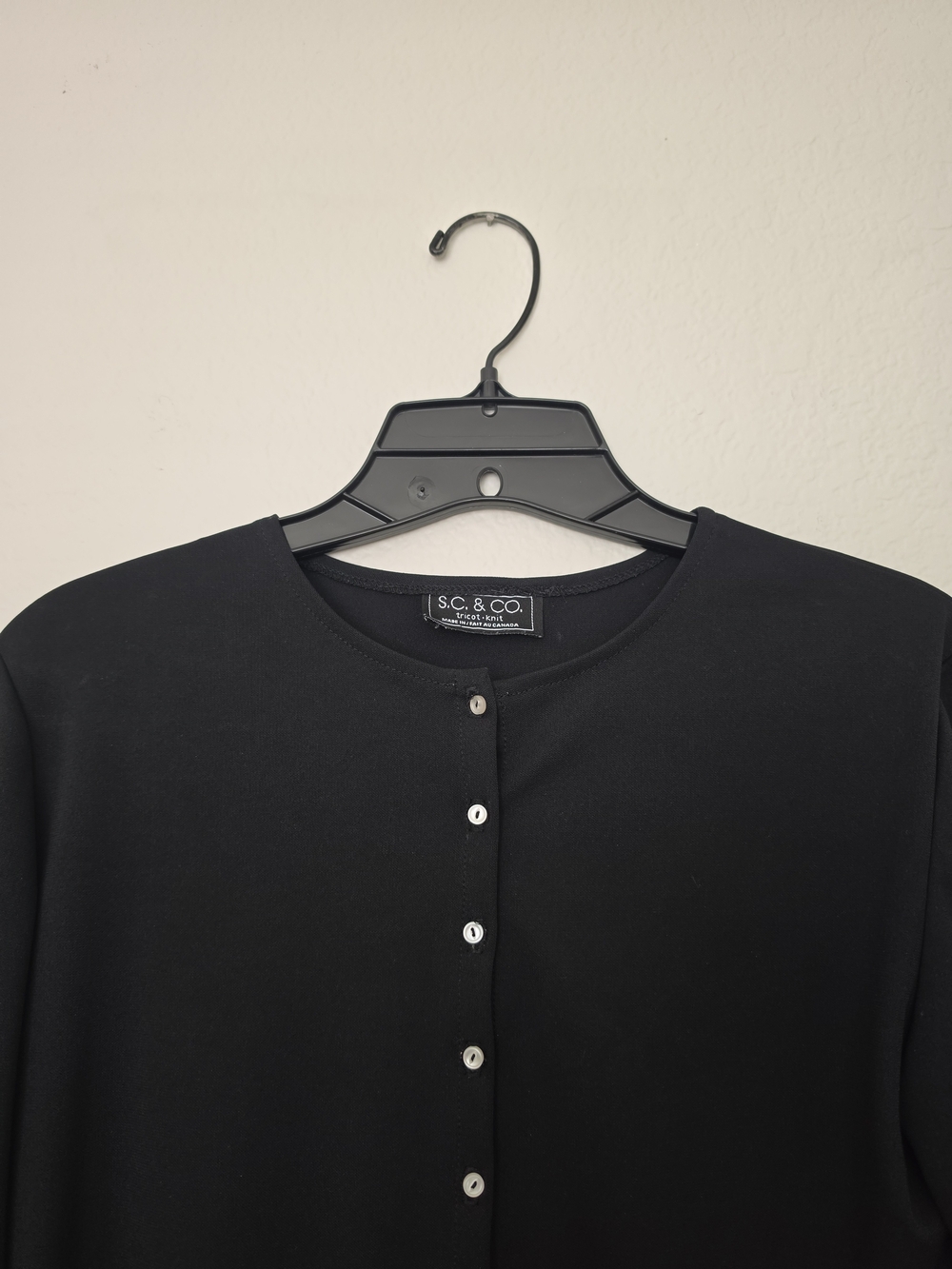 S.C. & Co. Women's Black Button-Front Shirt